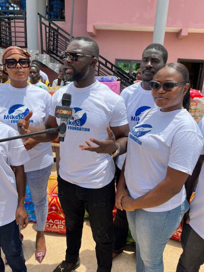 Mike2 Foundation donates to Orphanage home at Kwaku-Nkwatia