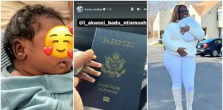 Tracey Boakye Secures Passport For Her New Born Son Akwasi Badu Ntiamoah Photo Source: tracey_boakye