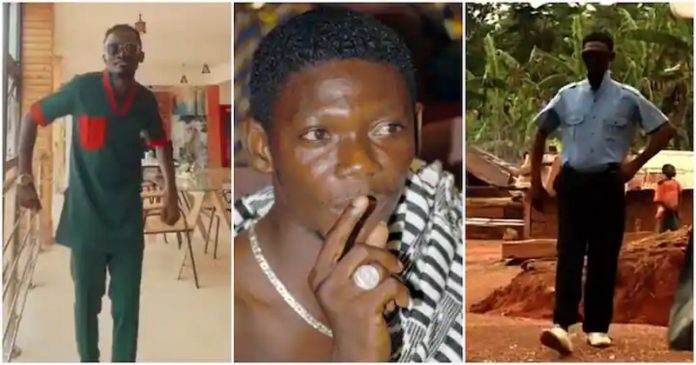 Lil Win paying homage to Agya Koo (Centre to right) Photo Source: officiallilwin Lil Win paying homage to Agya Koo (Centre to right) Photo Source: officiallilwin