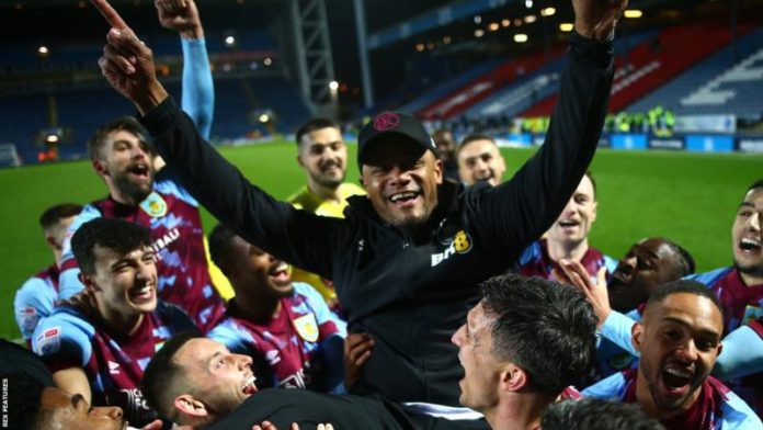 Burnley won the Championship title after beating bitter Lancashire rivals Blackburn Rovers at Ewood Park in April Burnley won the Championship title after beating bitter Lancashire rivals Blackburn Rovers at Ewood Park in April