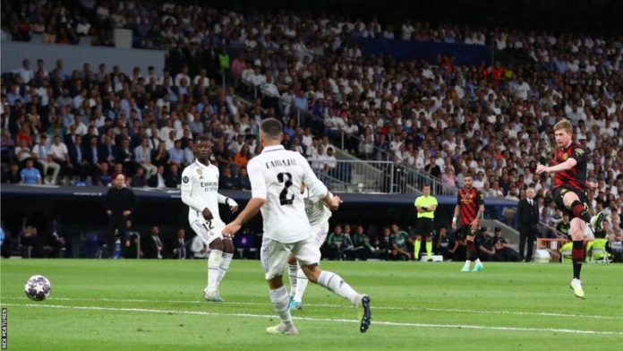 Kevin de Bruyne has scored 11 of his 14 Champions League goals for Manchester City in the knockout rounds Kevin de Bruyne has scored 11 of his 14 Champions League goals for Manchester City in the knockout rounds