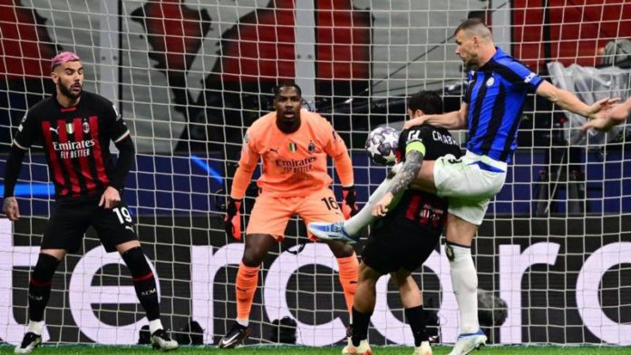 Edin Dzeko, 37, scored his fourth goal in this season's Champions League Edin Dzeko, 37, scored his fourth goal in this season's Champions League