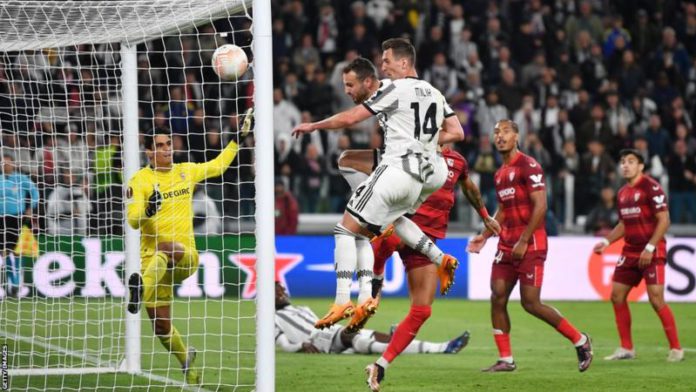 Federico Gatti also scored in the first leg of their quarter-final against Sporting Lisbon Federico Gatti also scored in the first leg of their quarter-final against Sporting Lisbon