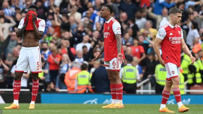 Arsenal have conceded 25 goals at home in the Premier League this season, their joint-most in a single campaign (level with 2001-02) Arsenal have conceded 25 goals at home in the Premier League this season, their joint-most in a single campaign (level with 2001-02)