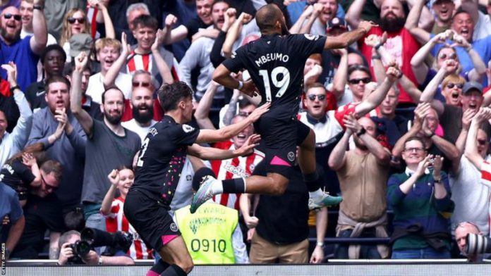 Bryan Mbeumo scored his first Premier League brace at Tottenham Hotspur Stadium Bryan Mbeumo scored his first Premier League brace at Tottenham Hotspur Stadium
