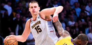 Jokic also had 14 rebounds and 13 assists in Monday night's game