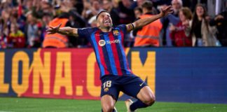 Jordi Alba has scored 19 goals and assisted 91 times for Barcelona