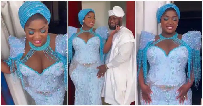 Tracey Boakye and her husband Frank Badu Ntiamoah look stunning in their outfits. Image Credit: @tracey_boakye Tracey Boakye and her husband Frank Badu Ntiamoah look stunning in their outfits. Image Credit: @tracey_boakye