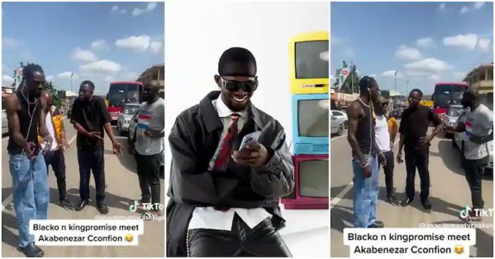 Black Sherif lookalike meets Ras Nene Photo Source: asantemantvraskelgw3 Black Sherif lookalike meets Ras Nene Photo Source: asantemantvraskelgw3