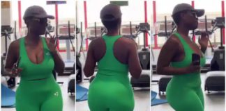 Delay dancing in the gym. Image Credit: @delayghana