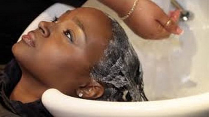 Using warm water to wash the hair opens the pores to rid the hair of dirt Using warm water to wash the hair opens the pores to rid the hair of dirt
