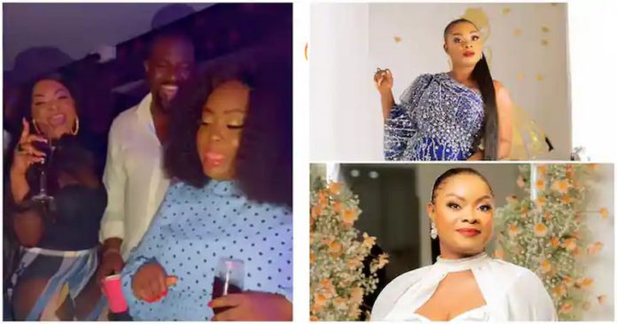 Beverly Afaglo, John Dumelo and Roselyn Ngissah look classy in this photo. Photo credit: @beverlyafaglo Beverly Afaglo, John Dumelo and Roselyn Ngissah look classy in this photo. Photo credit: @beverlyafaglo