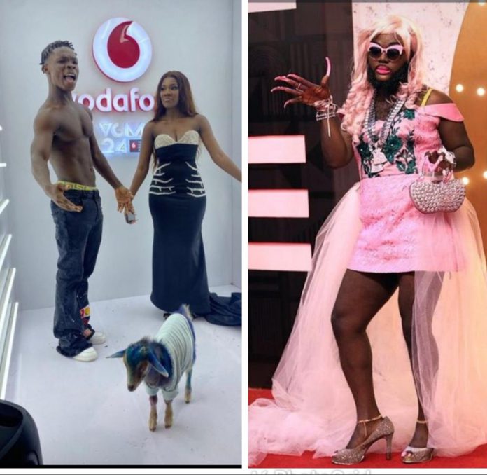 AY Poyoo DJ Azonto on 2023 VGMA red carpet