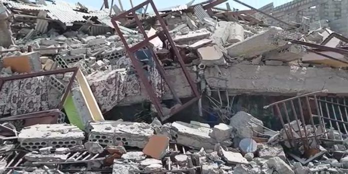 Church building collapse