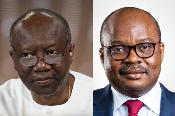 Kenneth Ofori-Atta and Governor of Bank of Ghana, Dr Ernest Kwamina Yedu Addison