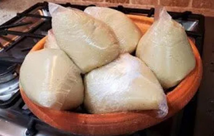 Banku wrapped