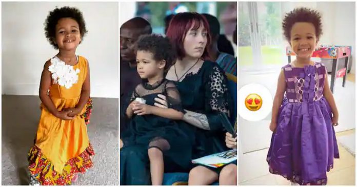 Christian Atsu's daughter Abigail dazzles in African print dresses. Image Credit: @claireuk Christian Atsu's daughter Abigail dazzles in African print dresses. Image Credit: @claireuk
