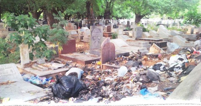 A heap of rubbish at the Osu Cemetery source: Graphiconline A heap of rubbish at the Osu Cemetery source: Graphiconline