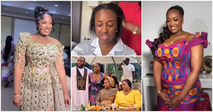 ed84145e632cb16d (Copy) Ghanaian bride Natasha looks stunning in classy dresses. Photo credit: @ani_nessa @mzl4wson