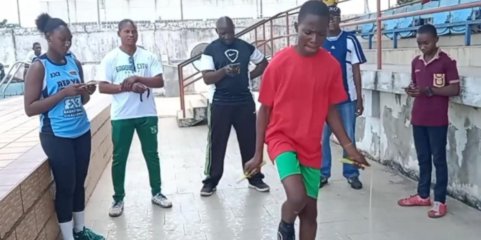 Philip Solomon, has been declared the Guinness World Record holder for most skips on one foot in 30 seconds