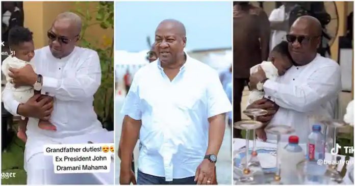 John Mahama holds cute baby Photo Source: ewe_blogger John Mahama holds cute baby Photo Source: ewe_blogger