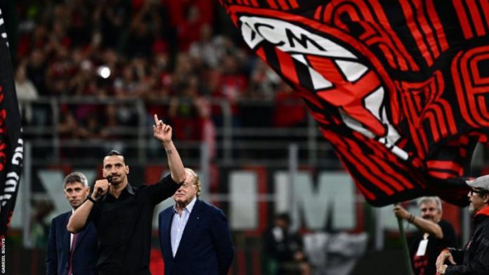 Ibrahimovic and many of his team-mates and the crowd were in tears as he announced his retirement on the pitch Ibrahimovic and many of his team-mates and the crowd were in tears as he announced his retirement on the pitch