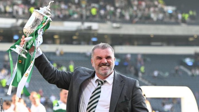Ange Postecoglou's last game as Celtic boss saw them beat Inverness in the Scottish Cup final Ange Postecoglou's last game as Celtic boss saw them beat Inverness in the Scottish Cup final