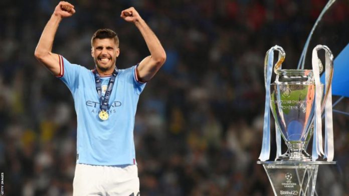 Rodri scored the only goal of the game against Inter Milan in the 68th minute Rodri scored the only goal of the game against Inter Milan in the 68th minute