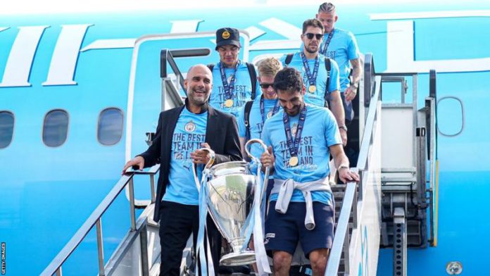 Pep Guardiola - holding the Champions League trophy with Ilkay Gundogan - led Manchester City as they won the competition for the first time Pep Guardiola - holding the Champions League trophy with Ilkay Gundogan - led Manchester City as they won the competition for the first time