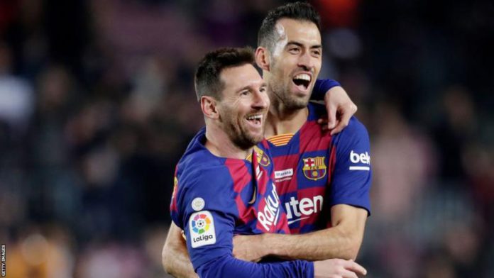 Sergio Busquets and Lionel Messi played together for 13 seasons at Barcelona Sergio Busquets and Lionel Messi played together for 13 seasons at Barcelona