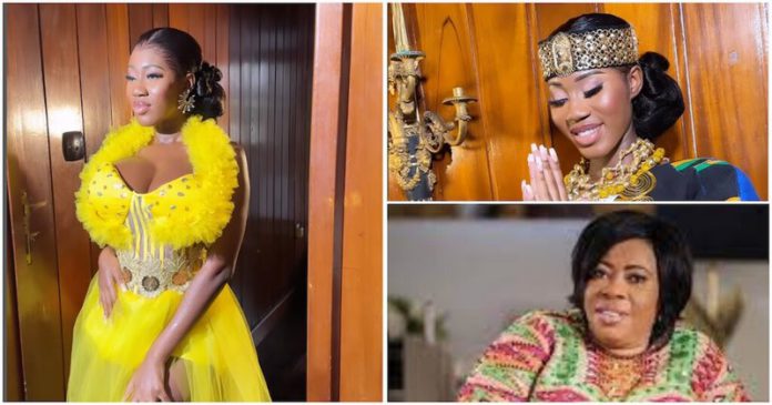 NPP's women's organiser and her beautiful daughter look classy in kente. Photo credit: @barima_makeup_artistry NPP's women's organiser and her beautiful daughter look classy in kente. Photo credit: @barima_makeup_artistry
