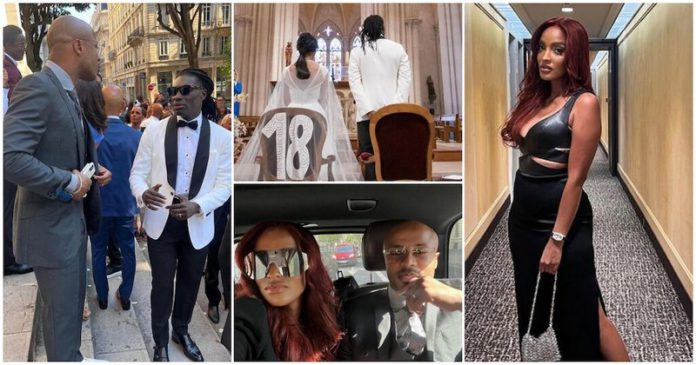 Dede Ayew and his wife Yvonne were guests at France footballer Bafetimbi Gomis Photo source: @andreayew10, @elaliaa Dede Ayew and his wife Yvonne were guests at France footballer Bafetimbi Gomis Photo source: @andreayew10, @elaliaa