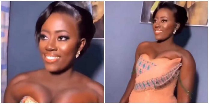 Ghanaian bride dons stylish corset look Credit: @asoebiladies Ghanaian bride dons stylish corset look Credit: @asoebiladies