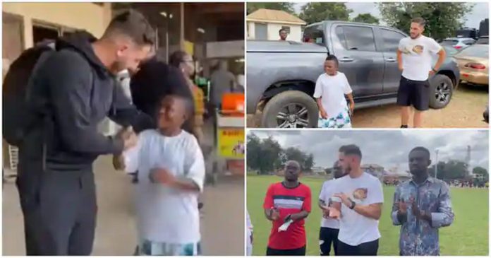 Spanish football scout Xavi Hildago has arrived in Kumasi fo Yaw Dabo's tournament Photo source: @samuel_dabo Spanish football scout Xavi Hildago has arrived in Kumasi fo Yaw Dabo's tournament Photo source: @samuel_dabo