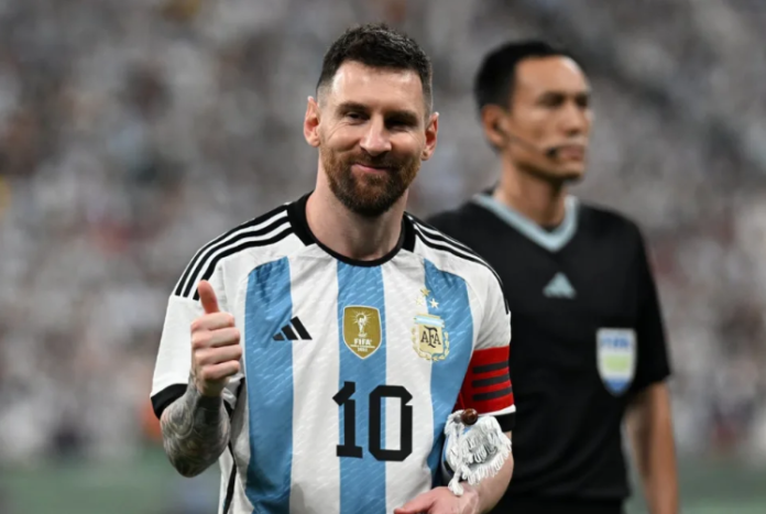 Lionel Messi scores his fastest international goal as Argentina down Australia in Beijing Lionel Messi scores his fastest international goal as Argentina down Australia in Beijing