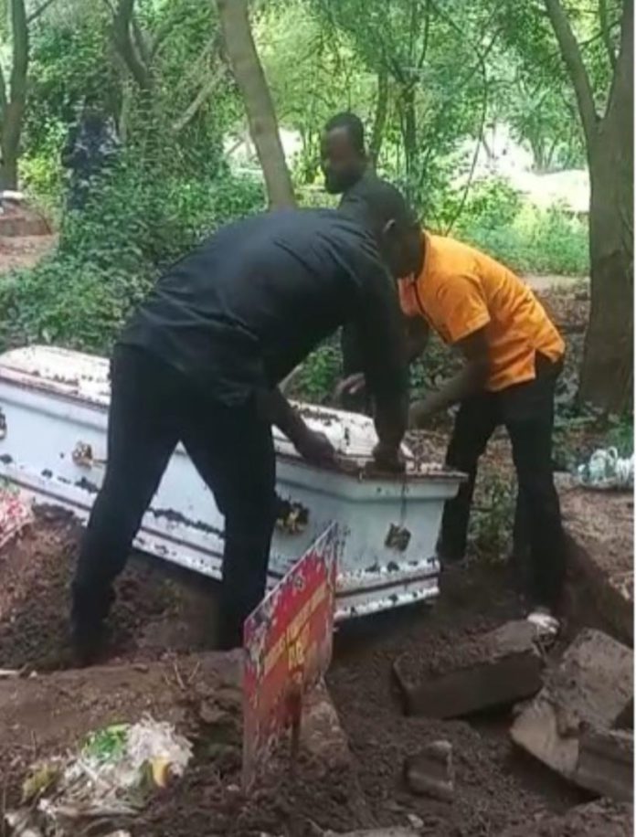 exhumed coffin