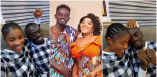 Lil Win and his wife Maame Serwaa Photo Source: ohemaaprettygold