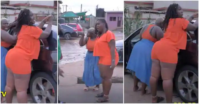 Vanessa Nicole on the set of a skit Photo Source: New Kumasi TV Vanessa Nicole on the set of a skit Photo Source: New Kumasi TV