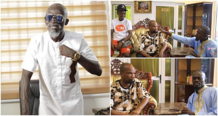 Lil Win rebuking young man from Dr Likee's camp Photo Source: ABRO GH TV Lil Win rebuking young man from Dr Likee's camp Photo Source: ABRO GH TV