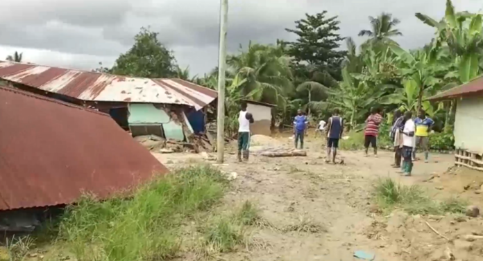 Over 325 houses collapse after heavy rainfall at Boinso