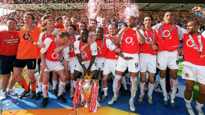 Arsenal’s kit for 2023-24 marks the 20th anniversary of their last Premier League title Arsenal’s kit for 2023-24 marks the 20th anniversary of their last Premier League title