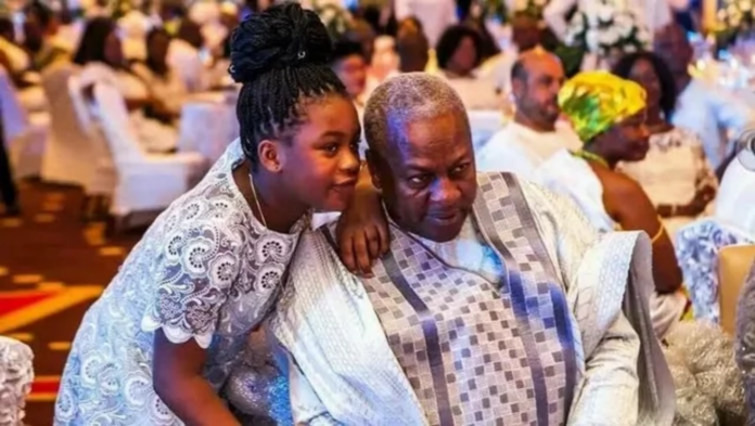 Mahama and daughter