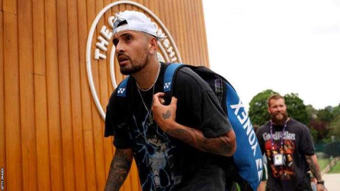 Australian Nick Kyrgios had been practising at Wimbledon before he announced his last-minute withdrawal from the tournament Australian Nick Kyrgios had been practising at Wimbledon before he announced his last-minute withdrawal from the tournament