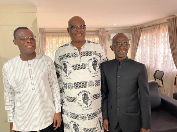 NDC Leadership pays courtesy call on Kojo Bonsu- NDC Leadership pays courtesy call on Kojo Bonsu-