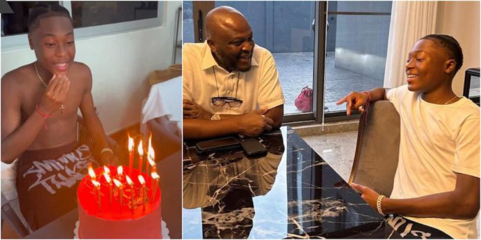 Ibrahim Mahama and son