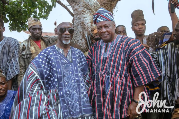 Mahama and new Bole Chief Tempir