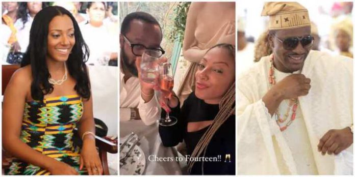 Valerie Obaze and her husband, Stanley, celebrate 14th wedding anniversary Photo source: @valerieoba, @stanoba Read more: https://yen.com.gh/entertainment/celebrities/238295-valerie-obaze-akufo-addos-daughter-nigerian-husband-stanley-mark-14th-wedding-anniversary-photos/ Valerie Obaze and her husband, Stanley, celebrate 14th wedding anniversary Photo source: @valerieoba, @stanoba Read more: https://yen.com.gh/entertainment/celebrities/238295-valerie-obaze-akufo-addos-daughter-nigerian-husband-stanley-mark-14th-wedding-anniversary-photos/