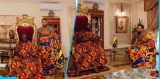 Memphis Depay has visited the Asantehene Otumfuo Osei Tutu II at the Manhyia Palace Photo source: @memphisdepay
