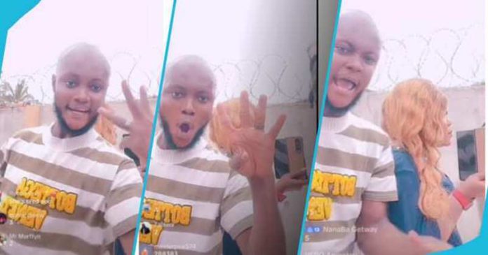 A collage of King Promise and Agradaa's lookalike Image credit: @robestmusic (Copy) A collage of King Promise and Agradaa's lookalike Image credit: @robestmusic