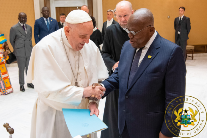 Akufo-Addo and Pope Francis